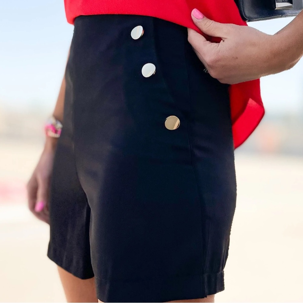 High waisted dress shorts